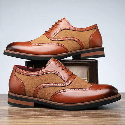 Authentic Leather Oxford Shoes
