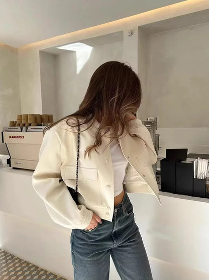 Women's Bomber Jacket Lightweight Cotton Black