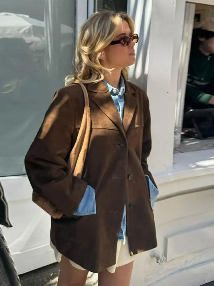 Women's Suede Leather Jacket