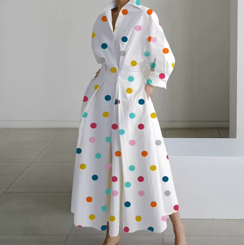 Classic Fit Waistline Shirt Dress