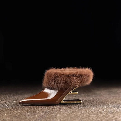 Alvina Women's Furry High Heels