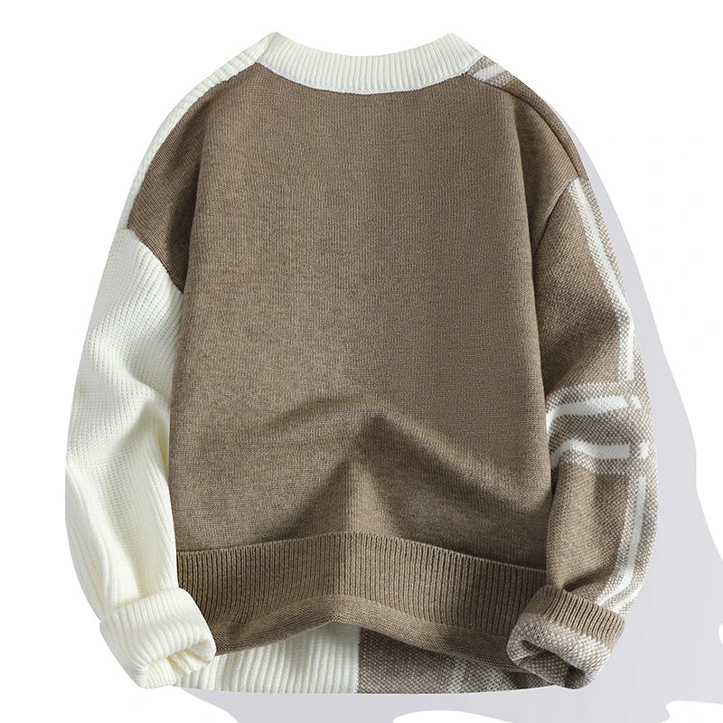 Warm Crew Neck Pullover Sweater