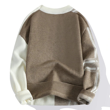 Warm Crew Neck Pullover Sweater