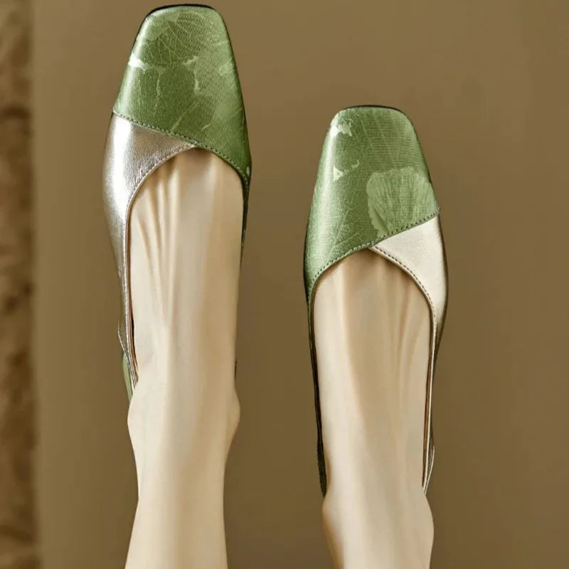 Comfortable Low Heel Sling Pump