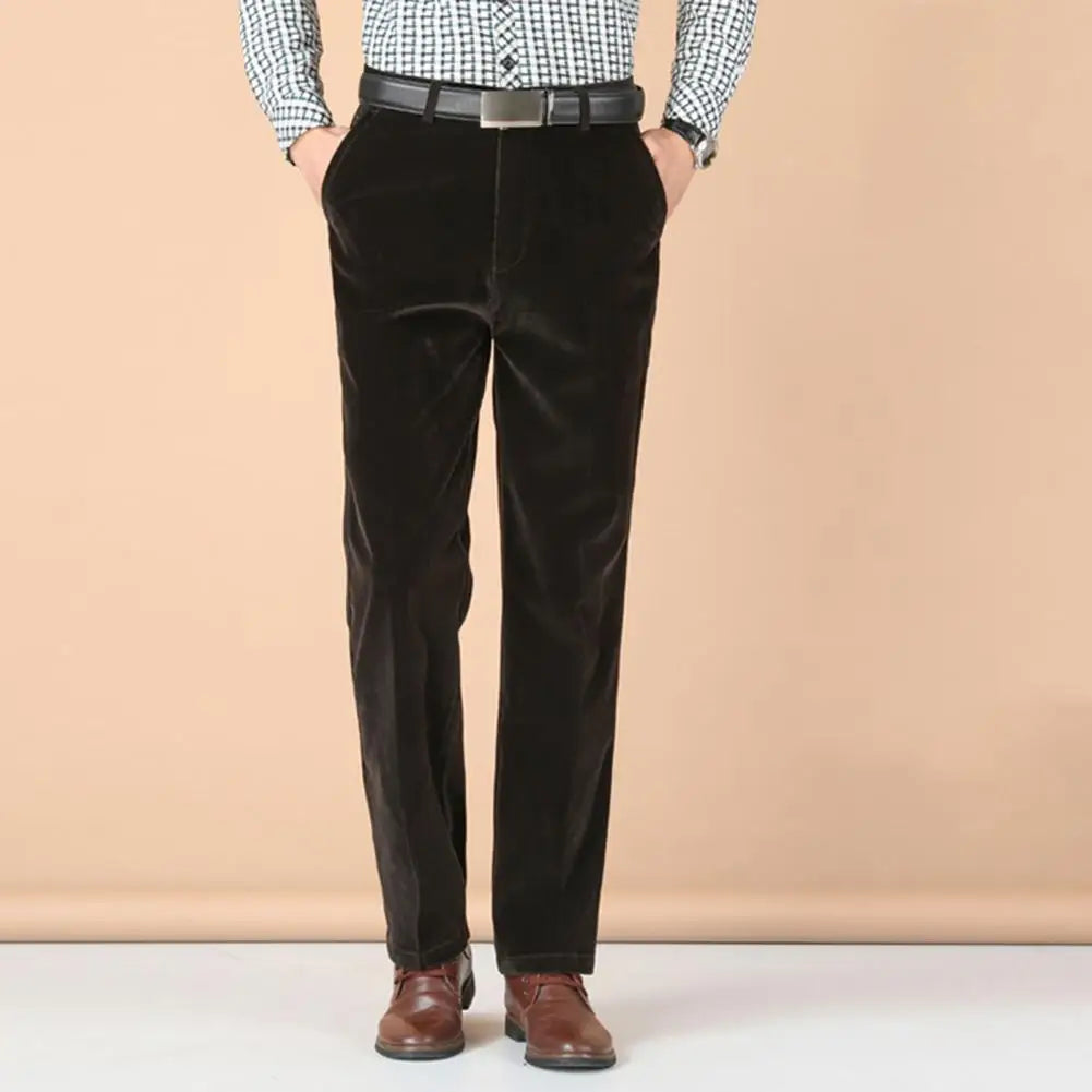 Men's Lightweight Slim Fit Summer Trousers