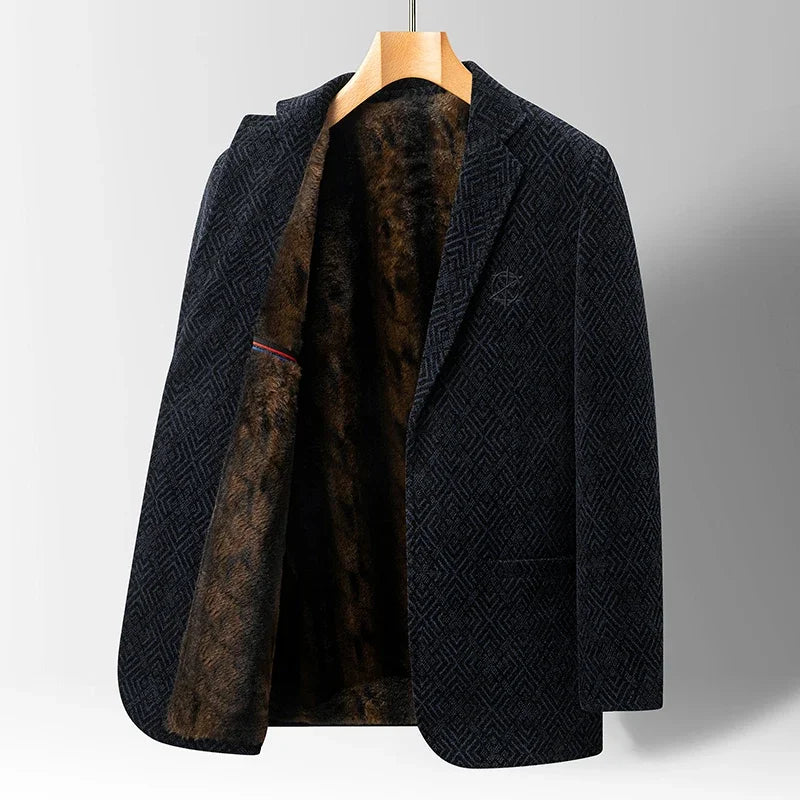 Men's Wool Blazer Midnight Blue