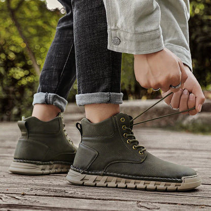 Rugged Mens Ankle Boots