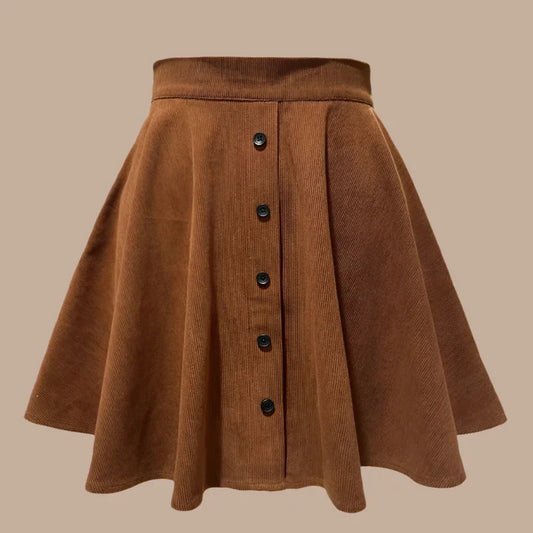 Rustic Textured Mini Skirt - VibreMode