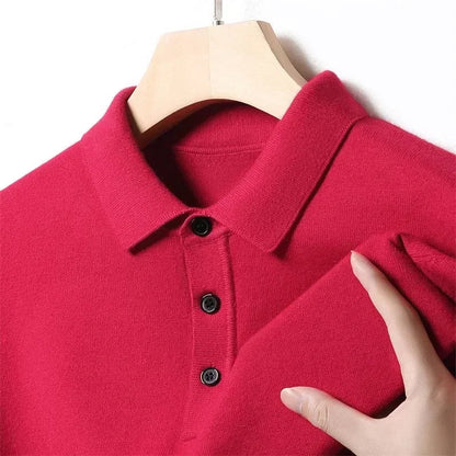 Trevaldo Men's Knit Polo Shirt