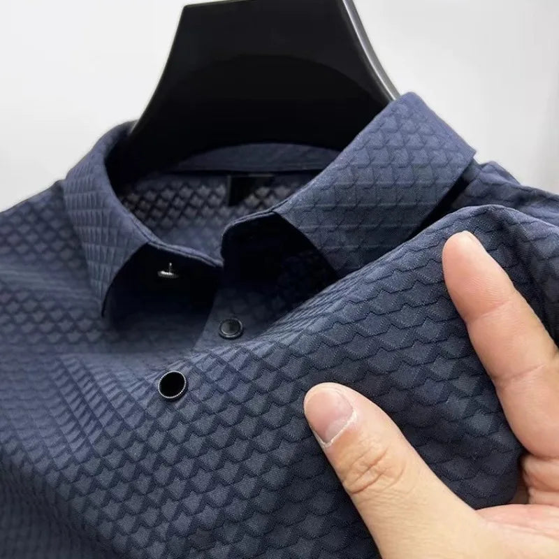 Smooth Silk Polo Shirt - VibreMode