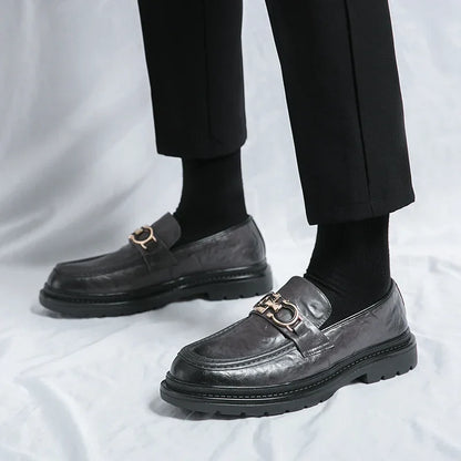 Classic Mens Leather Slip On Shoes