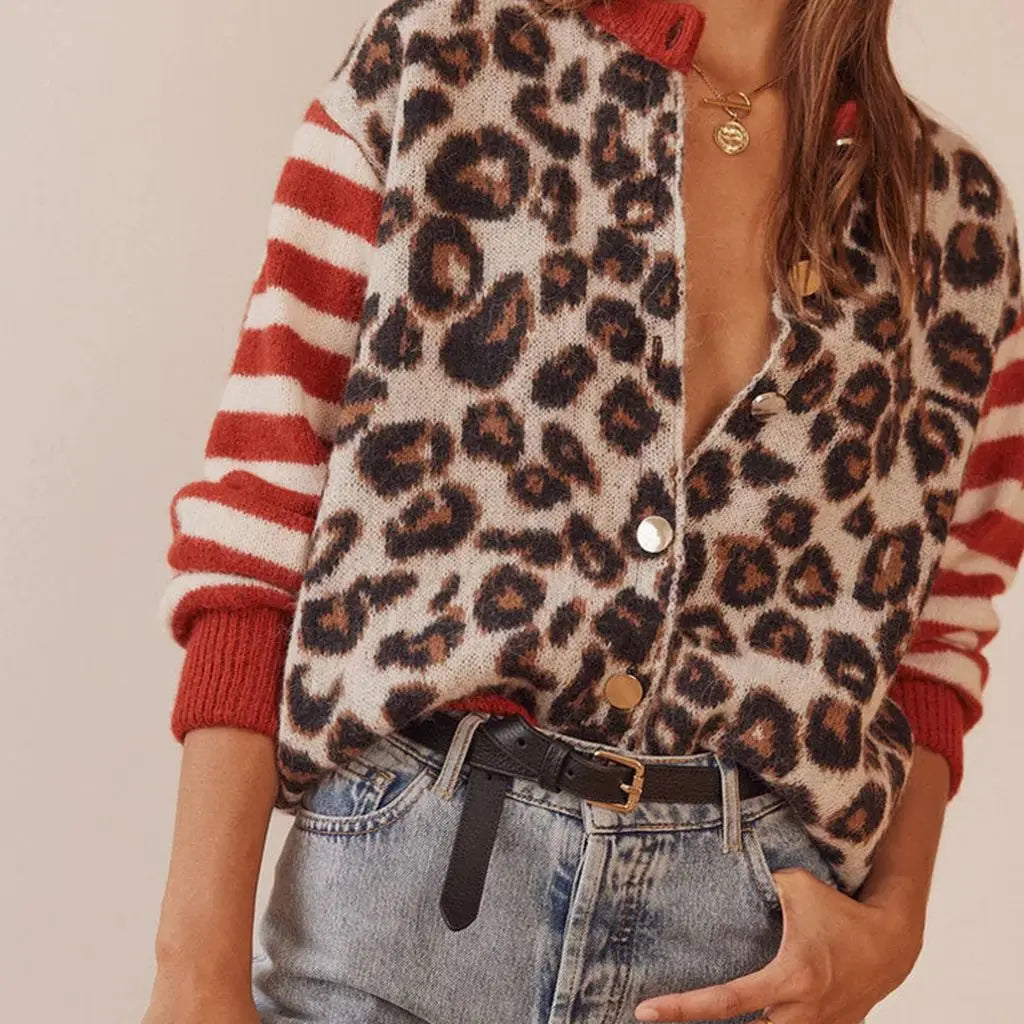 Wild Leopard Crew Neck Sweater