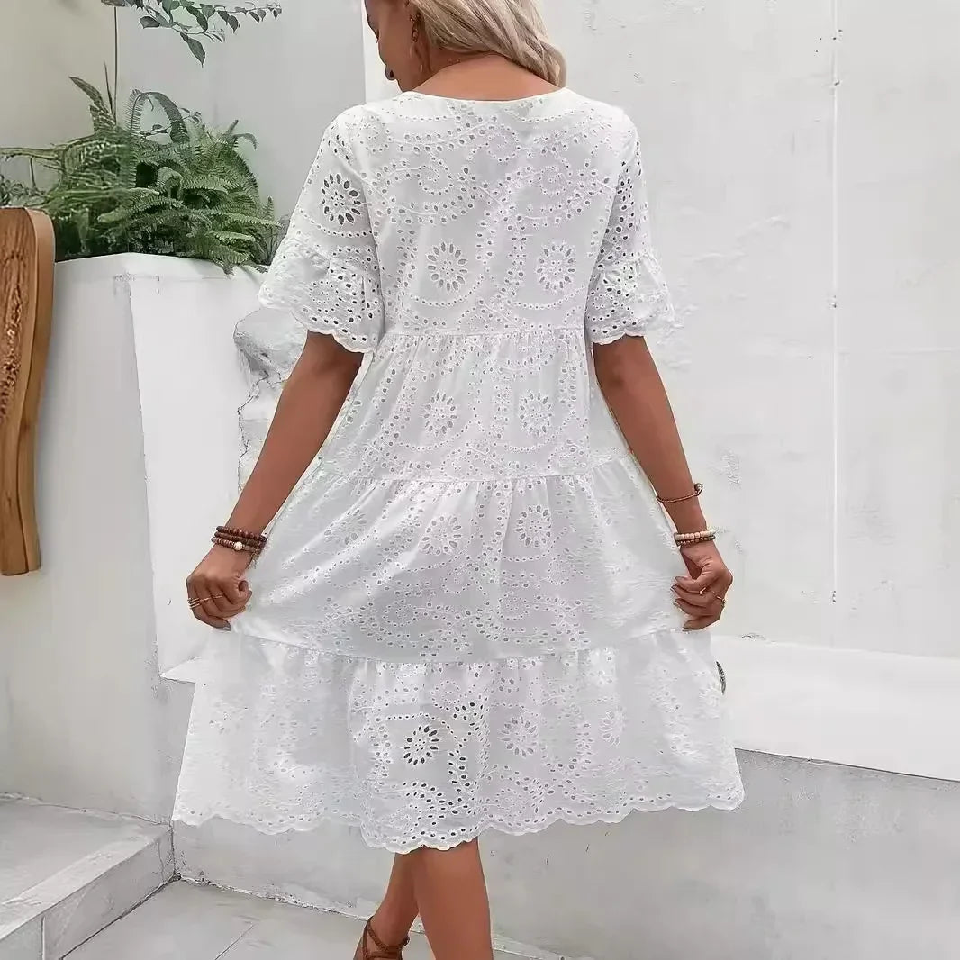 Lace Midi Dress for Women