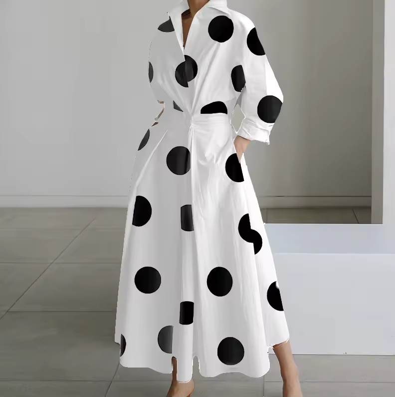 Classic Fit Waistline Shirt Dress