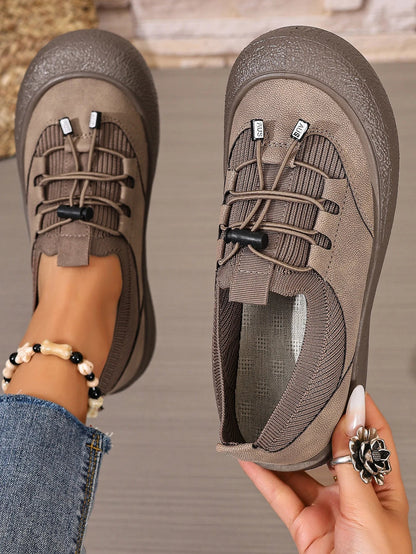 Women's Elastic Lace Walking Shoes