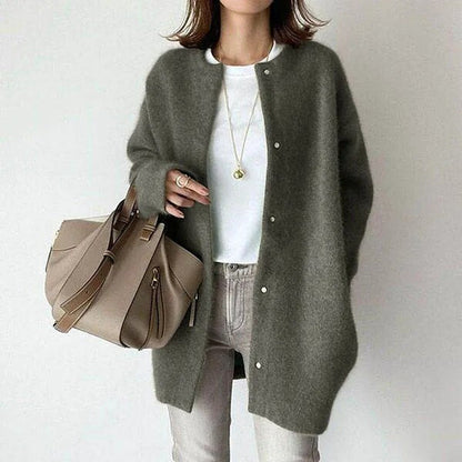 Women's Knitted Cardigan Button Closure