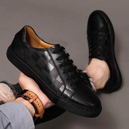 Premium Leather Running Shoes