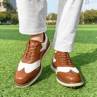 Men's Golf Shoe Leather Strathmore Heritage