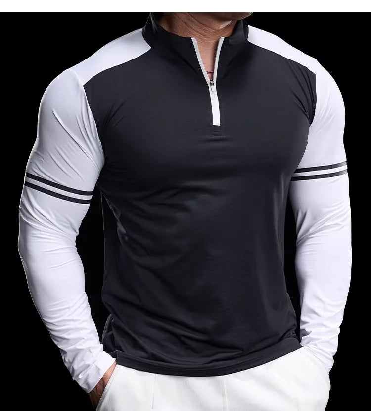 Men's Half-Zip Gym Shirt