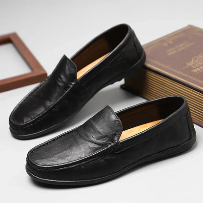 Luxury Leather Slip On Shoes