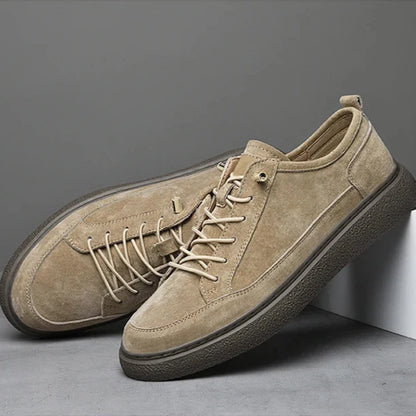 Authentic Leather Low Top Sneakers