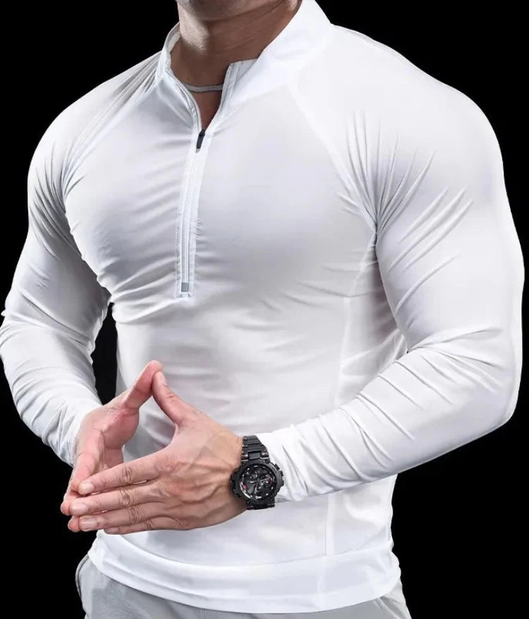 Men's Compression Half Zip Shirt