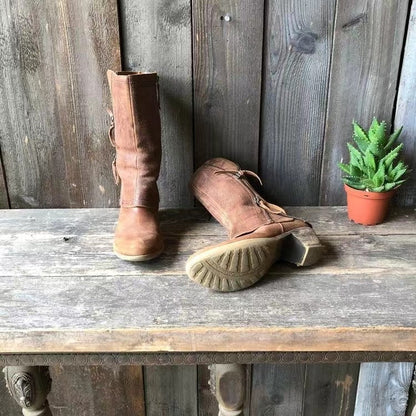 Rugged Lace Up Ankle Boots