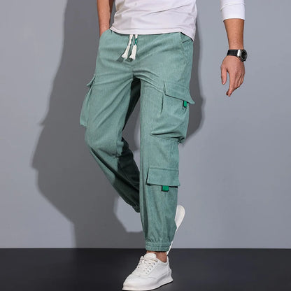 Hollis Men's Corduroy Cargo Pants - VibreMode