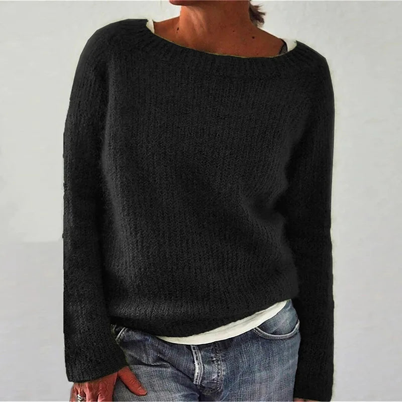 Comfy Women's Casual Spring Sweater - VibreMode