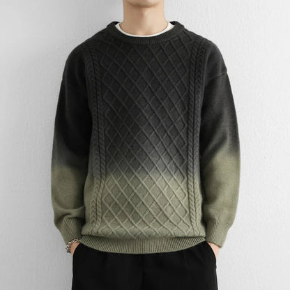 Colorful Ombre Knitted Sweater