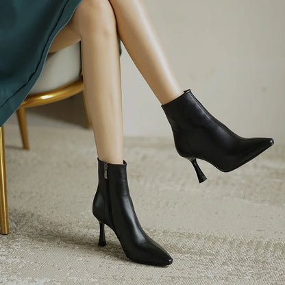 Stylish Low Heel Ankle Boots