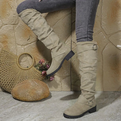 Knee High Leather Boots