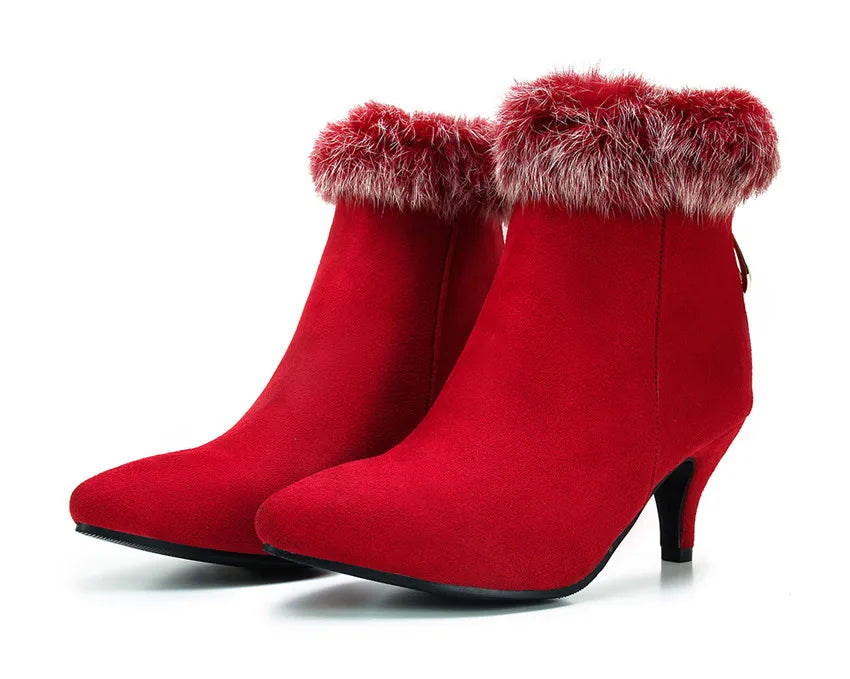 Sorena Women's Fur Ankle Boots