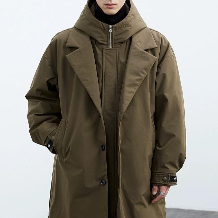 Waterproof Men's Parka Hooded Jacket Coat