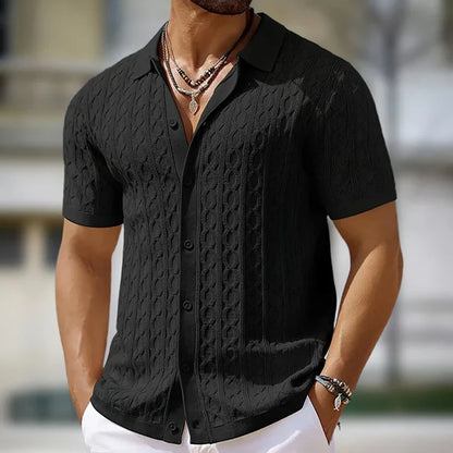 Men's Knit Polo T-Shirt