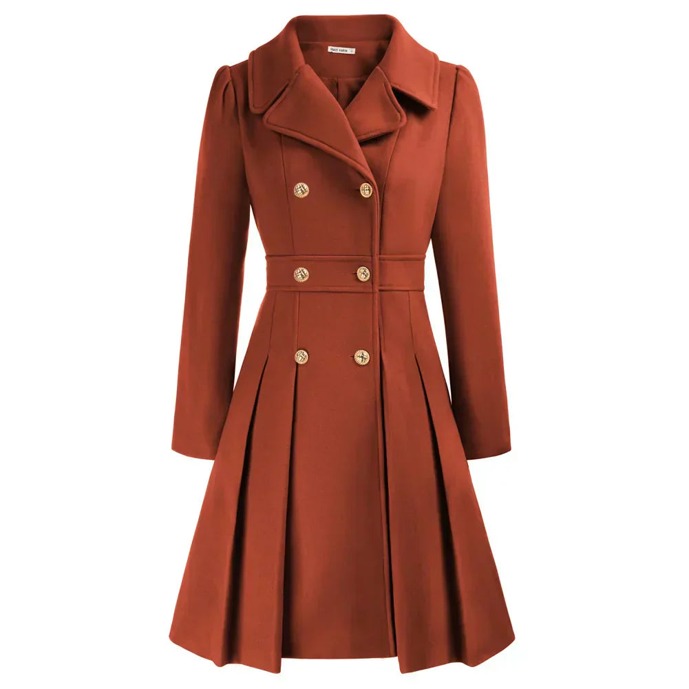 Women's Wool A-Line Peacoat