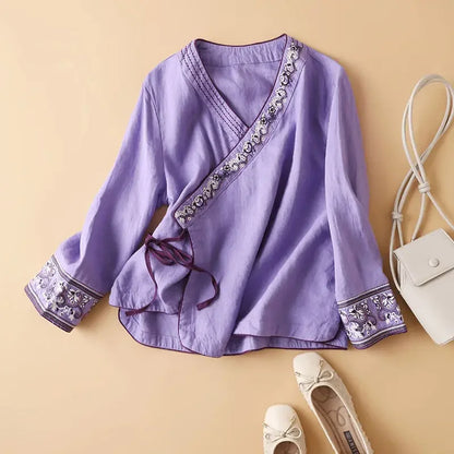 Relaxed Fit Blouse Lightweight Breeze Pattern