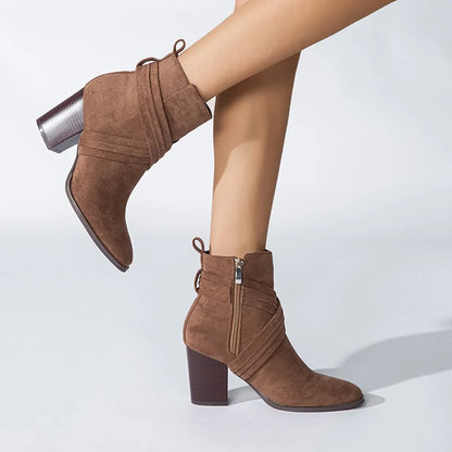 Low Heel Ankle Booties