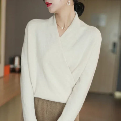 Donna | Ladies Lightweight Crew Neck Sweater Top - VibreMode