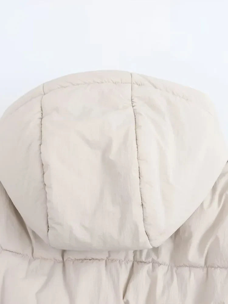 Women's Quilted Puffer Jacket Hooded Warm Winter Coat