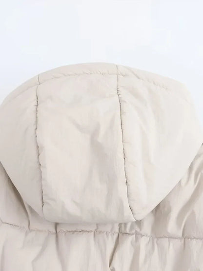 Women's Quilted Puffer Jacket Hooded Warm Winter Coat