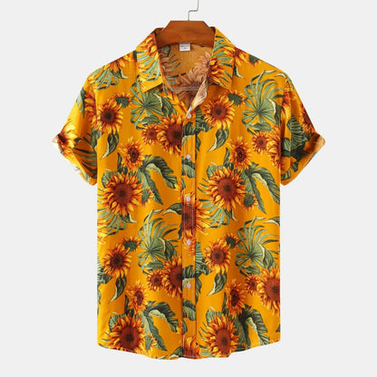 Vintage Floral Relaxed Fit Shirt - VibreMode