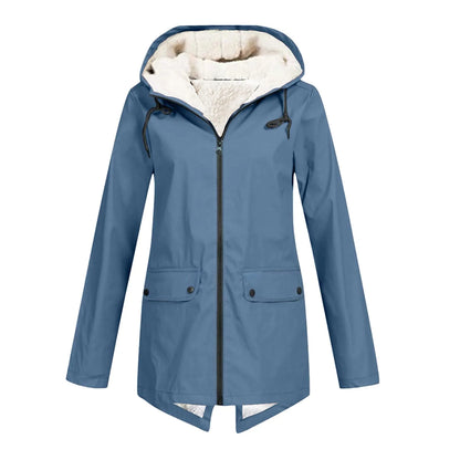 Women's Waterproof Trench Coat With Hood