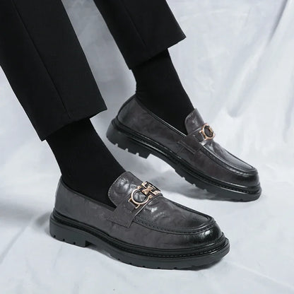 Classic Mens Leather Slip On Shoes