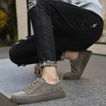 Authentic Leather Low Top Sneakers