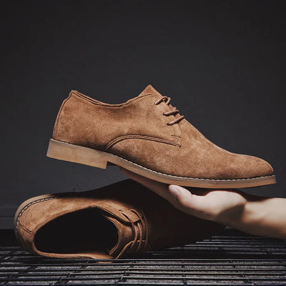 Luxury Suede Lace Up Shoes - VibreMode