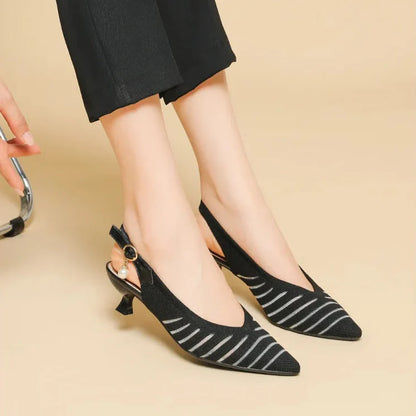 Alba Linea Kitten Heel Sandals - Jack Hafford