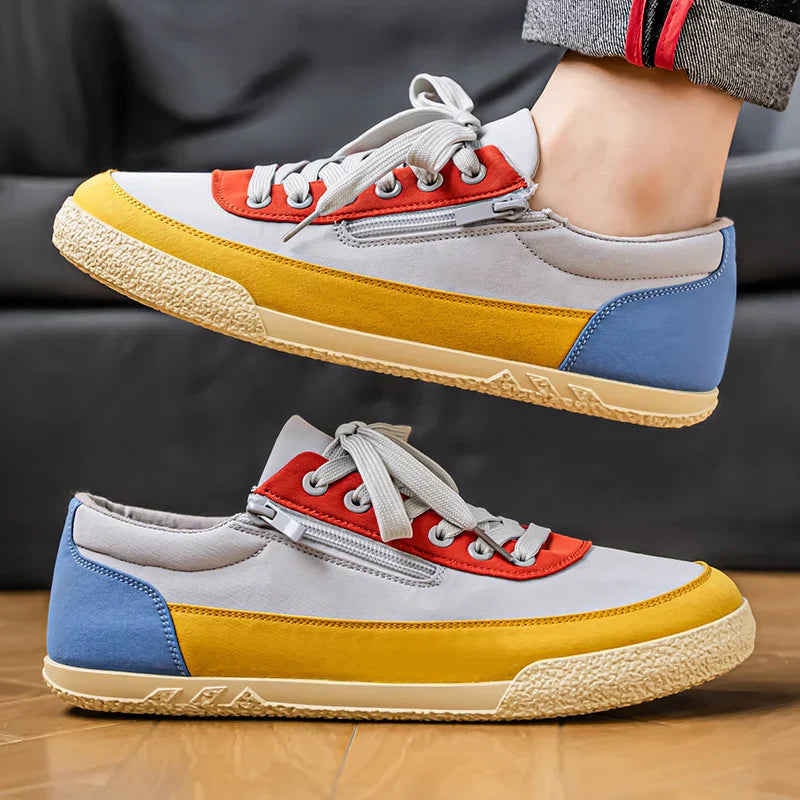 Lusso Men's Canvas Supportive Sneakers - VibreMode