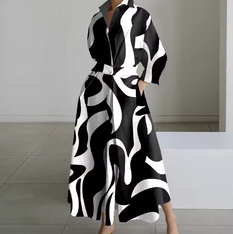 Classic Fit Waistline Shirt Dress