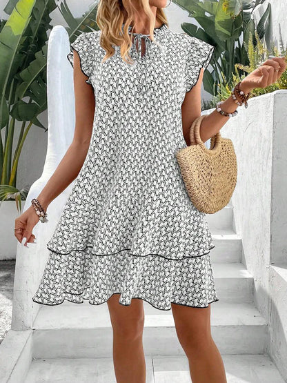 Layered Frill Short Party Dress